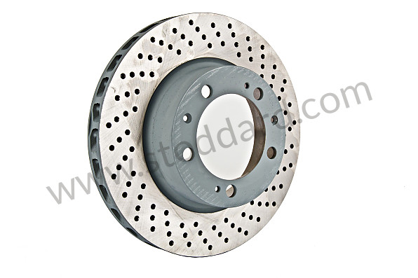 A92835104460RD - PERFORATED, VENTILATED FRONT BRAKE DISC for Porsche 928 87-91 &bull; 1990 &bull; 928 S4 &bull; Coupe &bull; Automatic Gearbox