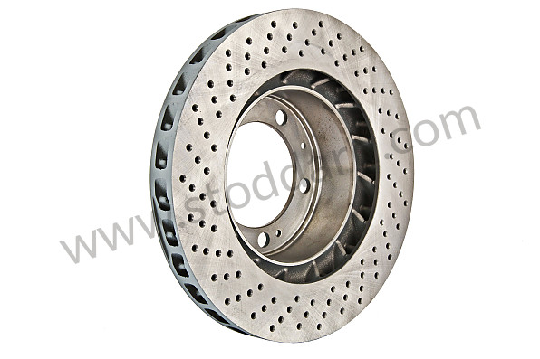 A92835104460RD - PERFORATED, VENTILATED FRONT BRAKE DISC for Porsche 928 87-91 &bull; 1990 &bull; 928 S4 &bull; Coupe &bull; Automatic Gearbox