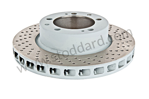 A92835104460RD - PERFORATED, VENTILATED FRONT BRAKE DISC for Porsche 928 87-91 &bull; 1990 &bull; 928 S4 &bull; Coupe &bull; Automatic Gearbox