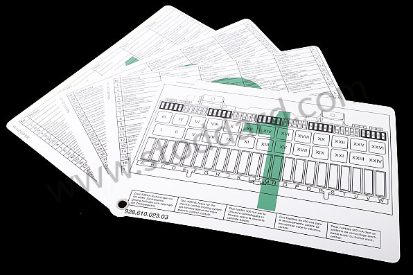 92861002303 - INDICATION STICKER for Porsche 