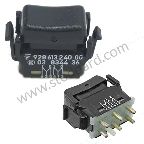 9286132400001C - Mirror Switch for Porsche 911 Turbo + 965 &bull; 1987 &bull; 3.3 Turbo &bull; Coupe &bull; Manual Gearbox, 4 Speed
