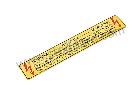 92870115502 - STICKER for Porsche 