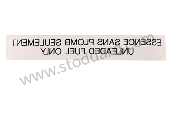 92870117102 - STICKER for Porsche 