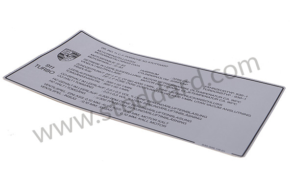 93000611901 - STICKER for Porsche 