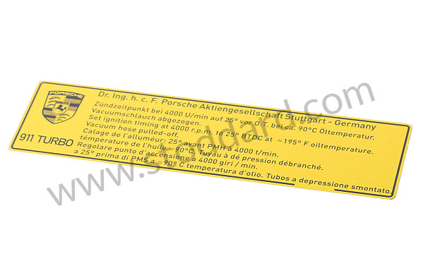 93000650103 - STICKER for Porsche 