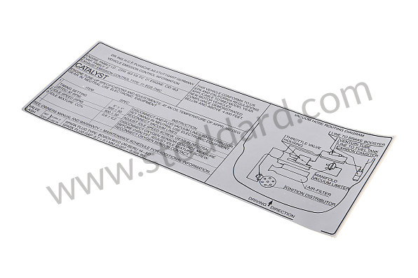 93000651319 - STICKER for Porsche 
