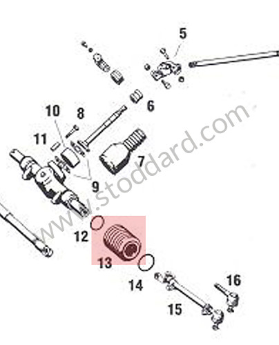 93034719102 - Turbo Steering Rack Bellow 911 1965-89 912 930 914 for Porsche 