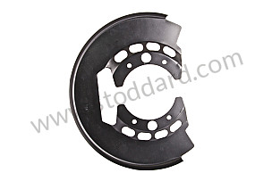 Rear Brake Dust Shield 911 Turbo 1978-89 930 OPTION: TURBO LOOK (Option code: 491) (93035280104)