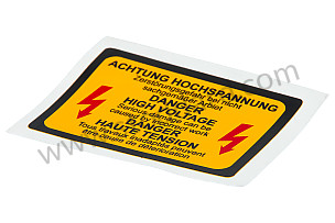 Achtung Decal For Ignition 6-Pin Cdi Box. 911 1978-1983 930 1978-1991  (93060270210)