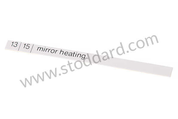 94161022202 - INDICATION STICKER for Porsche 