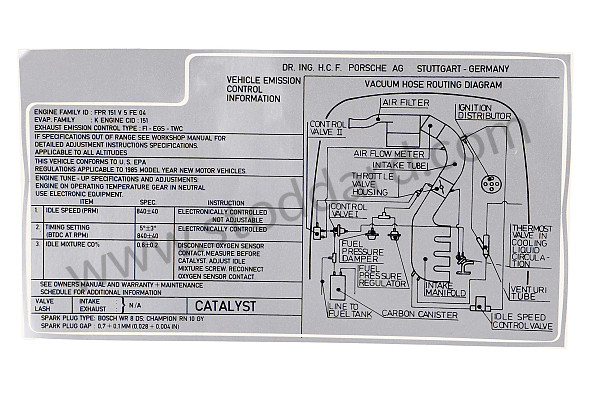 94400611506 - STICKER for Porsche 