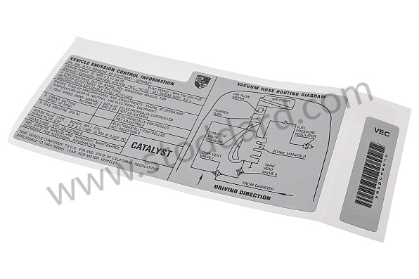 94400611535 - STICKER for Porsche 