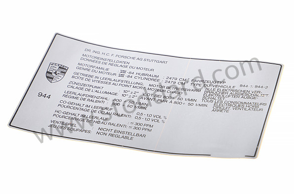 94400611901 - STICKER for Porsche 