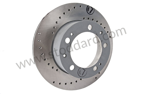 A94435104105RD - DRILLED AND VENTILATED FRONT BRAKE DISC for Porsche 944 89-91 &bull; 1989 &bull; 944 2.7 &bull; Coupe &bull; Automatic Gearbox