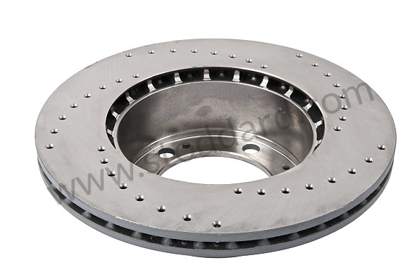 A94435104105RD - DRILLED AND VENTILATED FRONT BRAKE DISC for Porsche 944 89-91 &bull; 1989 &bull; 944 2.7 &bull; Coupe &bull; Automatic Gearbox