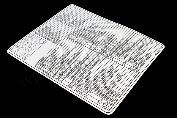 94461023106 - INDICATION STICKER for Porsche 