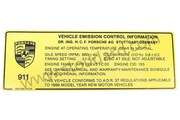 94470121002 - STICKER for Porsche 
