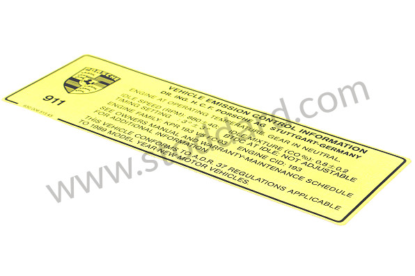 94470121002 - STICKER for Porsche 