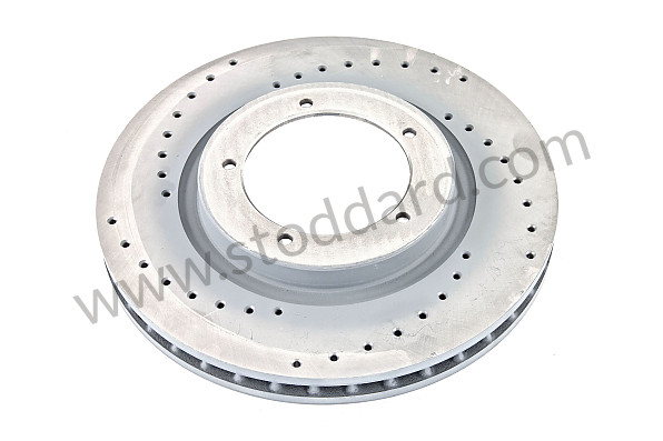 A95135104100RD - PERFORATED, VENTILATED FRONT BRAKE DISC for Porsche 944 85-88 &bull; 1986 &bull; 944 Turbo M44.50 &bull; Coupe &bull; Manual Gearbox, 5 Speed