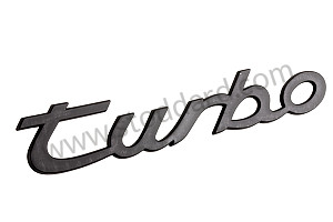Black ' Turbo ' Script Logo For 944 Turbo 2 Versions available for this part