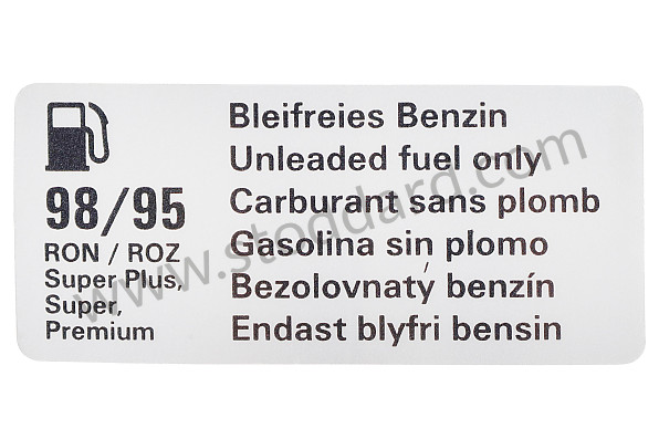 95500611710 - STICKER for Porsche 