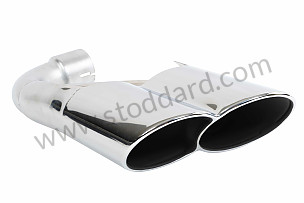 TAIL PIPE LEFT / OPTION: SPORT TAILPIPE OF POLISHED STAINLESS STEEL 4 PIPE LOOK (Option code: I0P3) (95511198110)