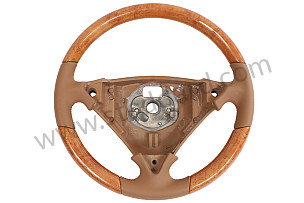STEERING WHEEL Havana / Havana (PBH) / OPTION: 3 SPOKE MULTI FUNCTION STEERING WHEEL IN LIGHT OLIVE WOOD WITH RADIO CONTROL ELEMENT (Option code: I1XK), OPTION: 3 SPOKE MULTI FUNCTION STEERING WHEEL IN LEATHER WITH RADIO AND TELEPHONE CONTROL ELEMENT (Option code: I4LC) (95534780451PBH)