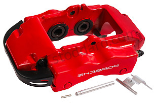 FIXED CALLIPER LEFT / OPTION: REAR DISC BRAKES DISC DIAMETER 17 INCHES  (330MM) BRAKE CALLIPER PAINTED RED (Option code: I1KZ) (95535242151)