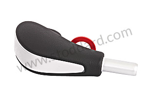 GEARSHIFT KNOB BLACK / BLACK (PCS) / LEATHER / OPTION: GEAR SELECTOR KNOB + GRIP IN LEATHER GEAR LEVER IN LEATHER / ALUMINIUM (Option code: I6Q2) (95542606900PCS)