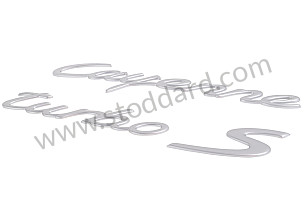 LOGO OPTION: LOGO SET IN BASIC VERSION (Option code: I0NB), OPTION: 8 CYLINDER PETROL ENGINE 4,5 L / 330 KW (V8) BITURBO (Option code: ID9L), OPTION: TURBO S (Option code: IE8A) (95555903900)