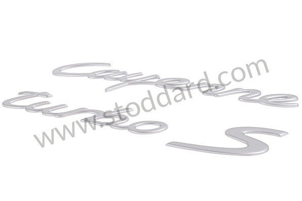 95555903900 - LOGO for Porsche Cayenne 955 03-06 &bull; 2003 &bull; Cayenne S V8 &bull; Manual Gearbox, 6 Speed