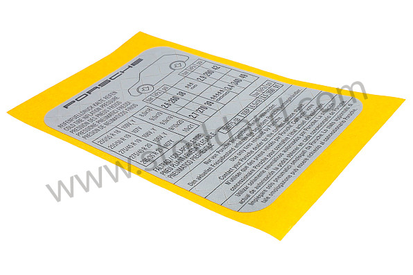 95570129710 - STICKER for Porsche 