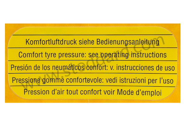 95570129875 - STICKER for Porsche 
