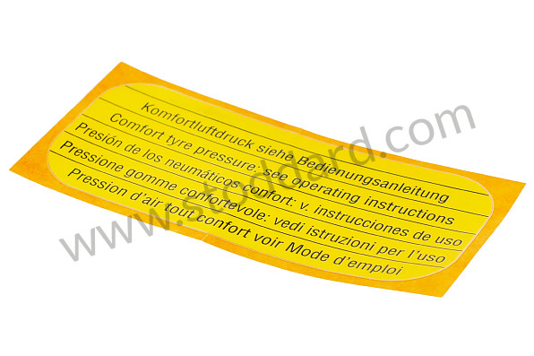 95570129875 - STICKER for Porsche 