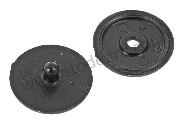 95580305601HCP - BLACK SEAT BELT BUTTON for Porsche 997 09-12 &bull; 2009 &bull; 997 C2 &bull; Coupe &bull; Manual Gearbox, 6 Speed