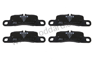 BRAKE PAD REPAIR SET REAR / OPTION: REAR DISC BRAKES DISC DIAMETER 19 INCH (368MM) BRAKE CALLIPER PAINTED YELLOW ( PCCB ) (Option code: I2EH)