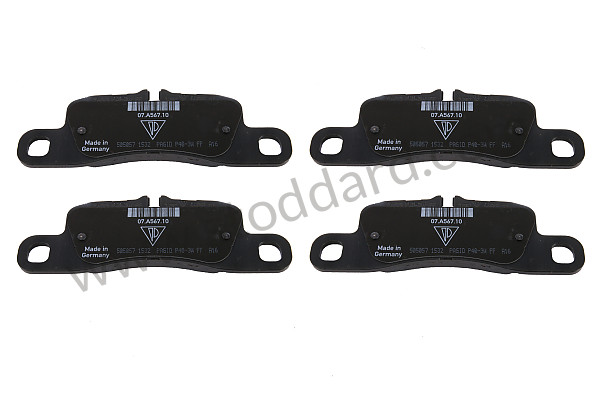 958698451E - BRAKE PAD REPAIR SET for Porsche 