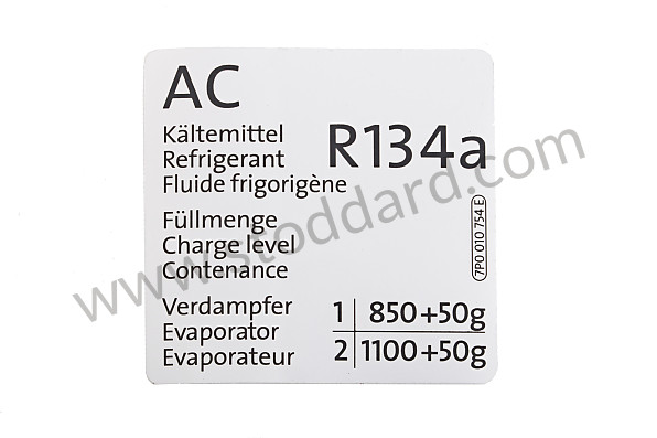 95870114100 - STICKER for Porsche 