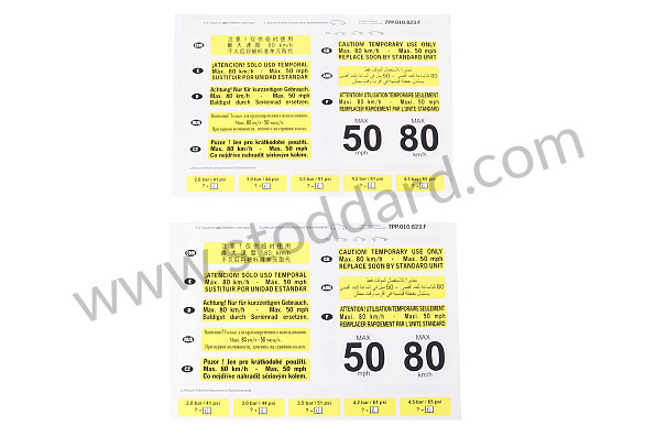95870128901 - STICKER for Porsche 