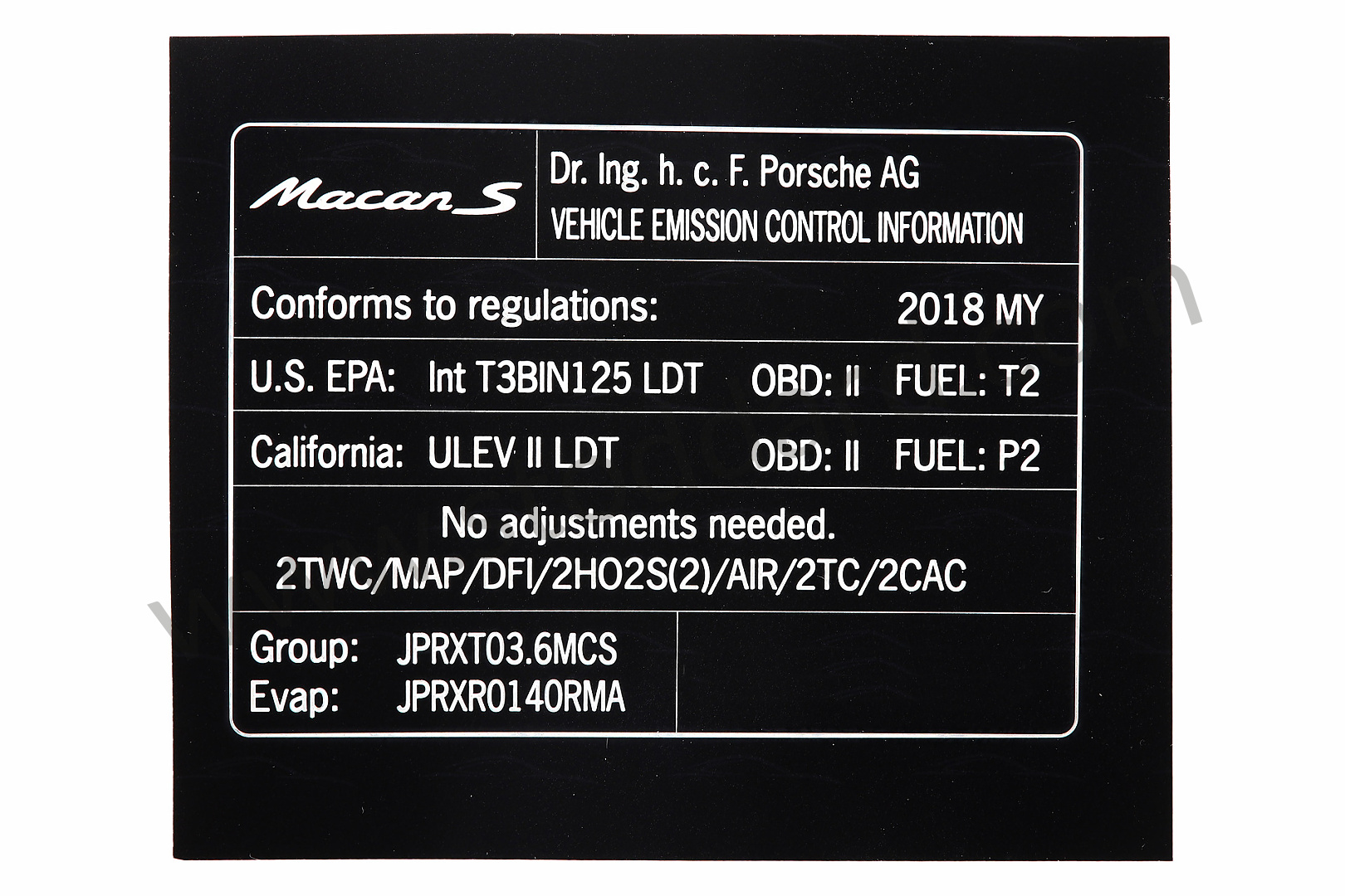 DECAL LABEL