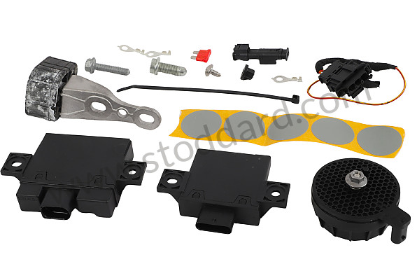 95B04420036 - EXHAUST SYSTEM SPORT VERSION SET BLACK CHROME for Porsche 