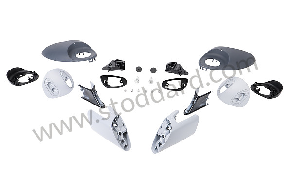95B04480060 - DOOR MIRROR SPORTDESIGN SET for Porsche 