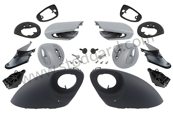 95B04480061 - DOOR MIRROR SPORTDESIGN SET for Porsche 