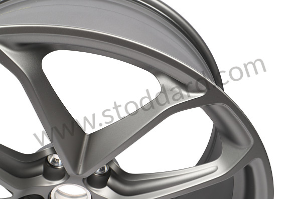 95B601025FSOB5 - ALLOY WHEEL PLATINUM SATIN-MATT for Porsche 