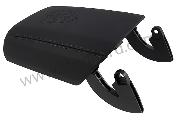 95B864207CA11 - ARMREST  WITH CREST BLACK for Porsche 