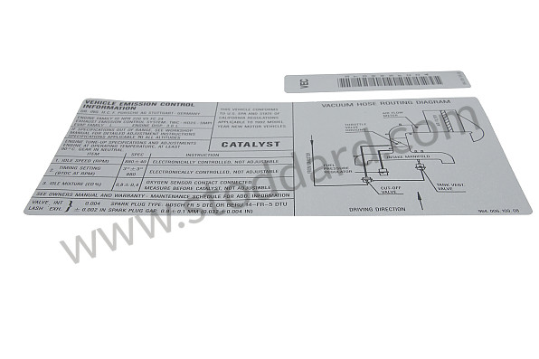 96400610908 - STICKER for Porsche 