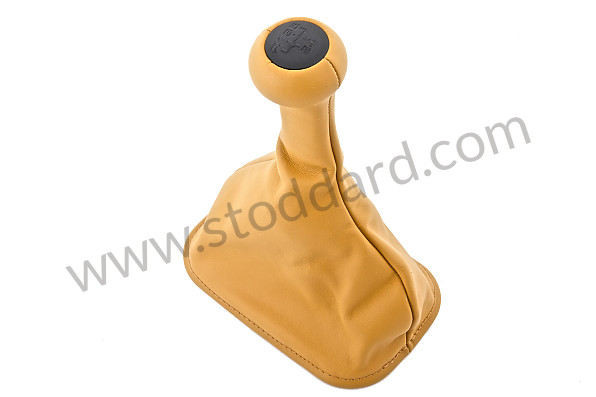 964424075024YU - Shift Knob With Boot, Tan Leather For 964 for Porsche 