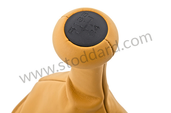 964424075024YU - Shift Knob With Boot, Tan Leather For 964 for Porsche 