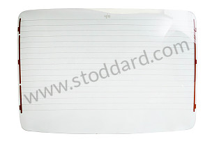 REAR WINDOW ASSEMBLY FOR VEHICLE WITHOUT REAR WINDOW WIPER OR THIRD BRAKE LIGHT, FOR ASSEMBLY WITHOUT WINDSCREEN MOULDING (96454510704)