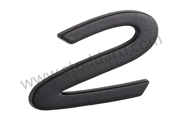 9645592410170C - 2 Emblem For 964 Carrera 2. Black for Porsche 